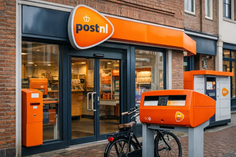 PostNL winkel met brievenbus in Goes overdag
